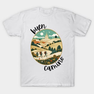 Buen Camino! El Camino de Santiago de Compostela - The Way of Saint James - Peregrino Pilgrim - Camino Frances Ingles Primitivo Shirt, Hoodie, Mug, Tote, Souvenir, etc T-Shirt